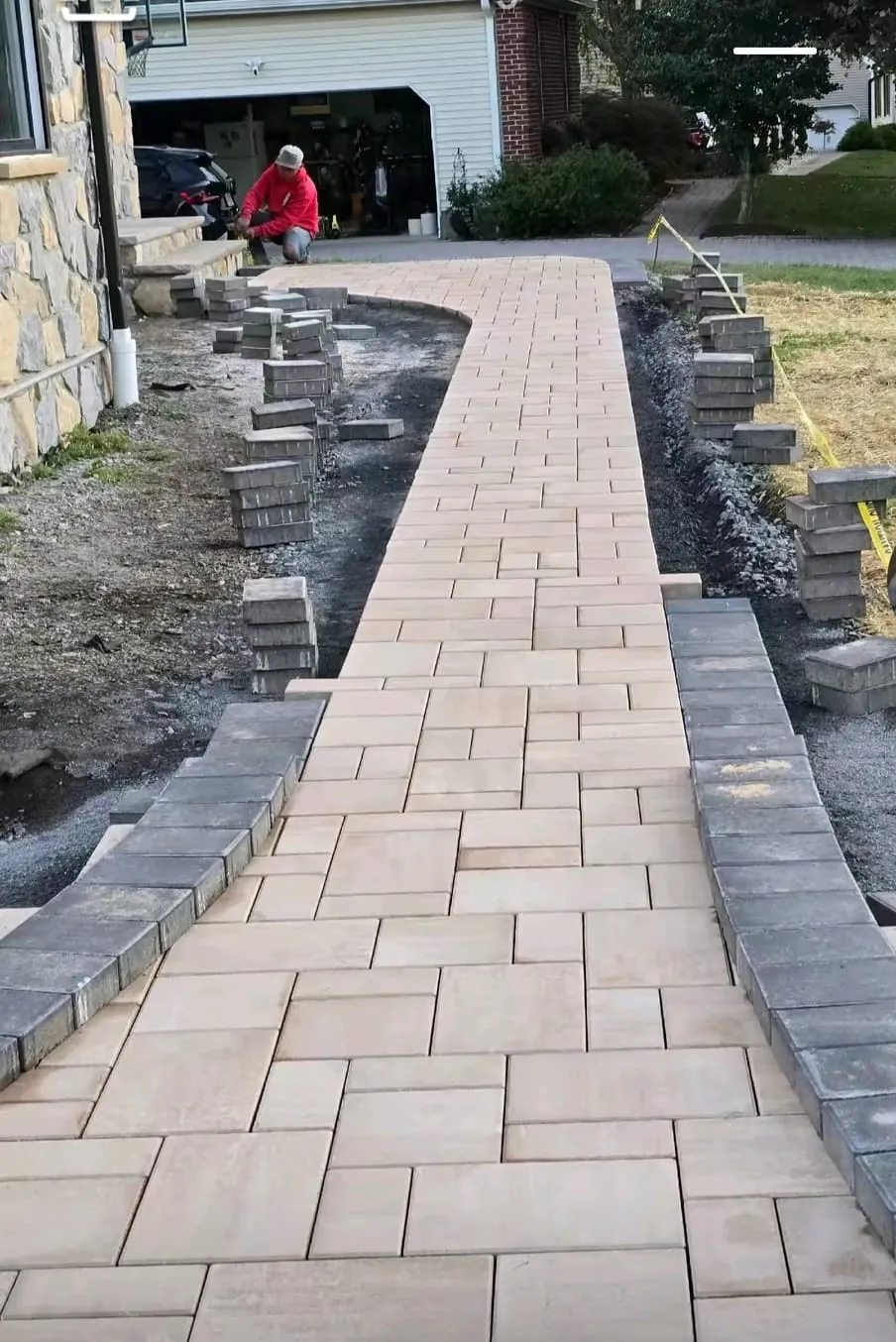 Geotextile fabric over clay subgrade in New Jersey