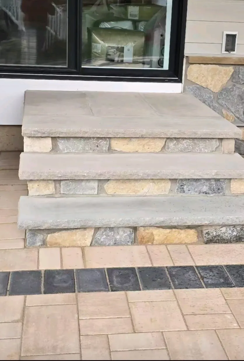 Paver patio field with tight joints in New Jersey