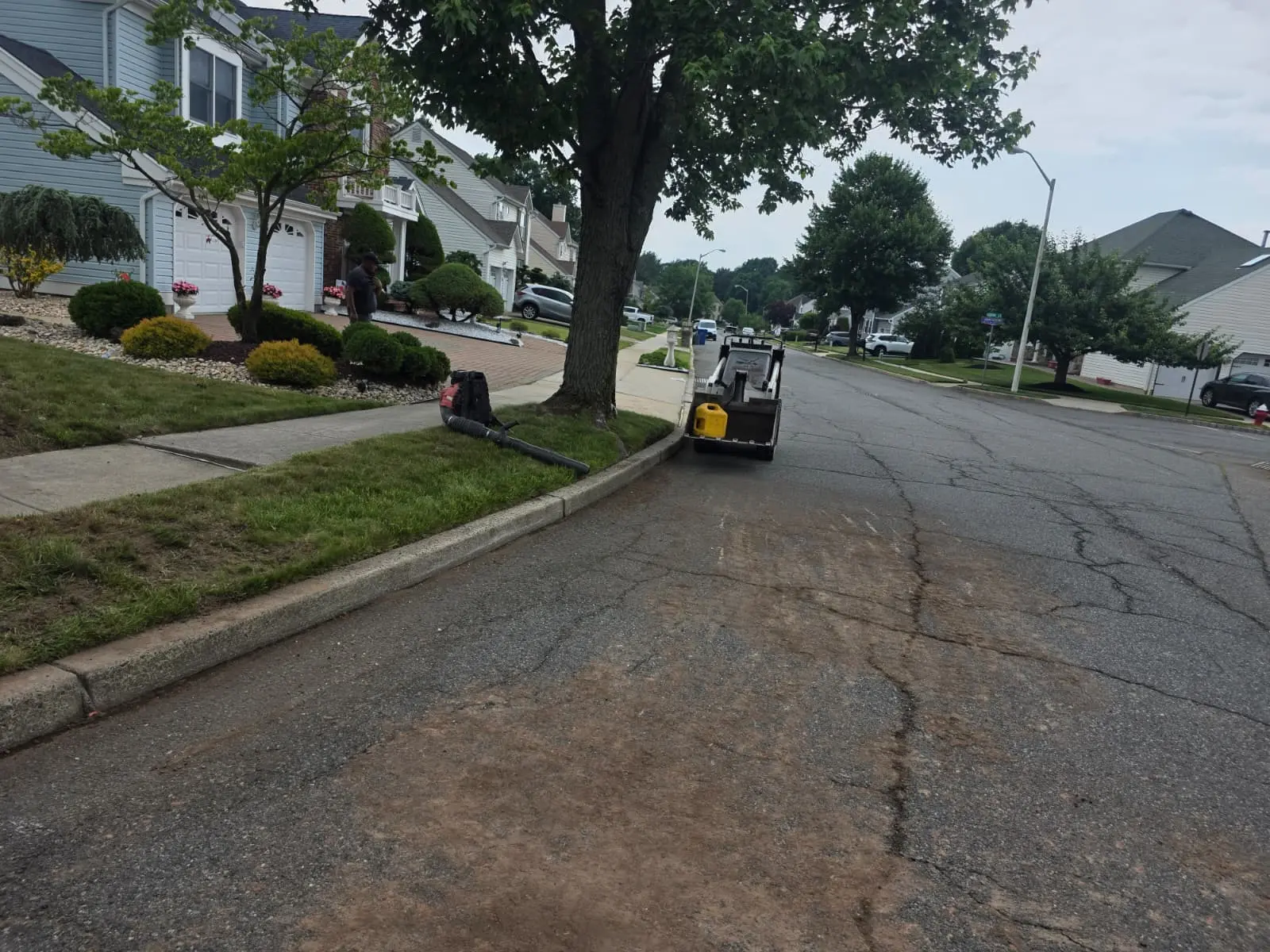 Sod installation on a prepared grade in New Jersey
